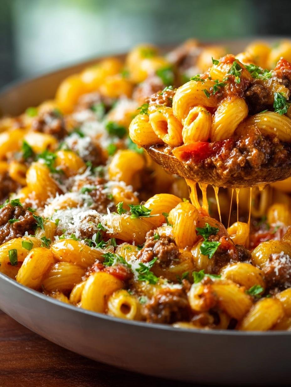 One Pot Cheeseburger Pasta: 30-Minute Comfort Meal 1 One Pot Cheeseburger Pasta: 30-Minute Comfort Meal - One Pot Cheeseburger Pasta - main visual representation