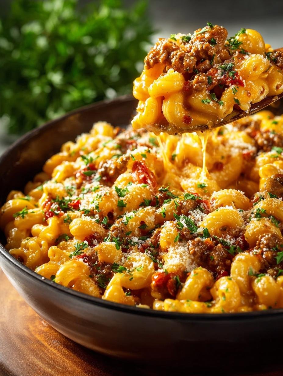 One Pot Cheeseburger Pasta