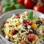 Delicious Orzo Pasta Salad with Feta and Tomatoes 3 Orzo Pasta Salad with