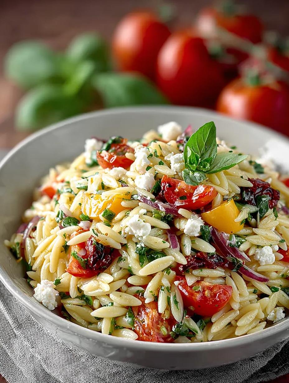 Orzo Pasta Salad with