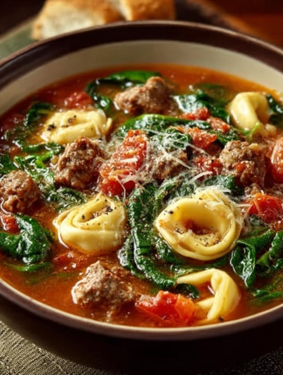 Sausage Tortellini Soup with Spinach: 7 Comforting Steps - Sausage Tortellini Soup with - main visual representation