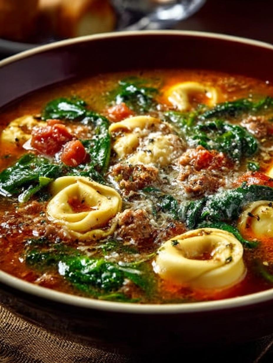 Sausage Tortellini Soup with Spinach: 7 Comforting Steps - Sausage Tortellini Soup with - additional detail