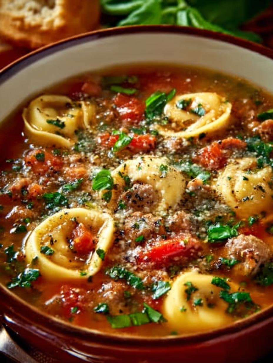 Sausage Tortellini Soup