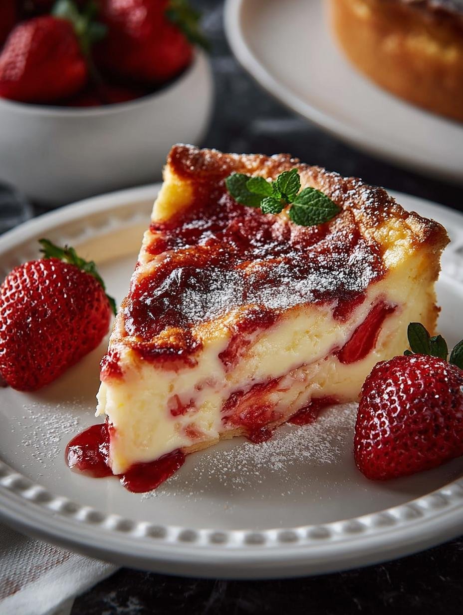 Strawberry Custard Kuchen