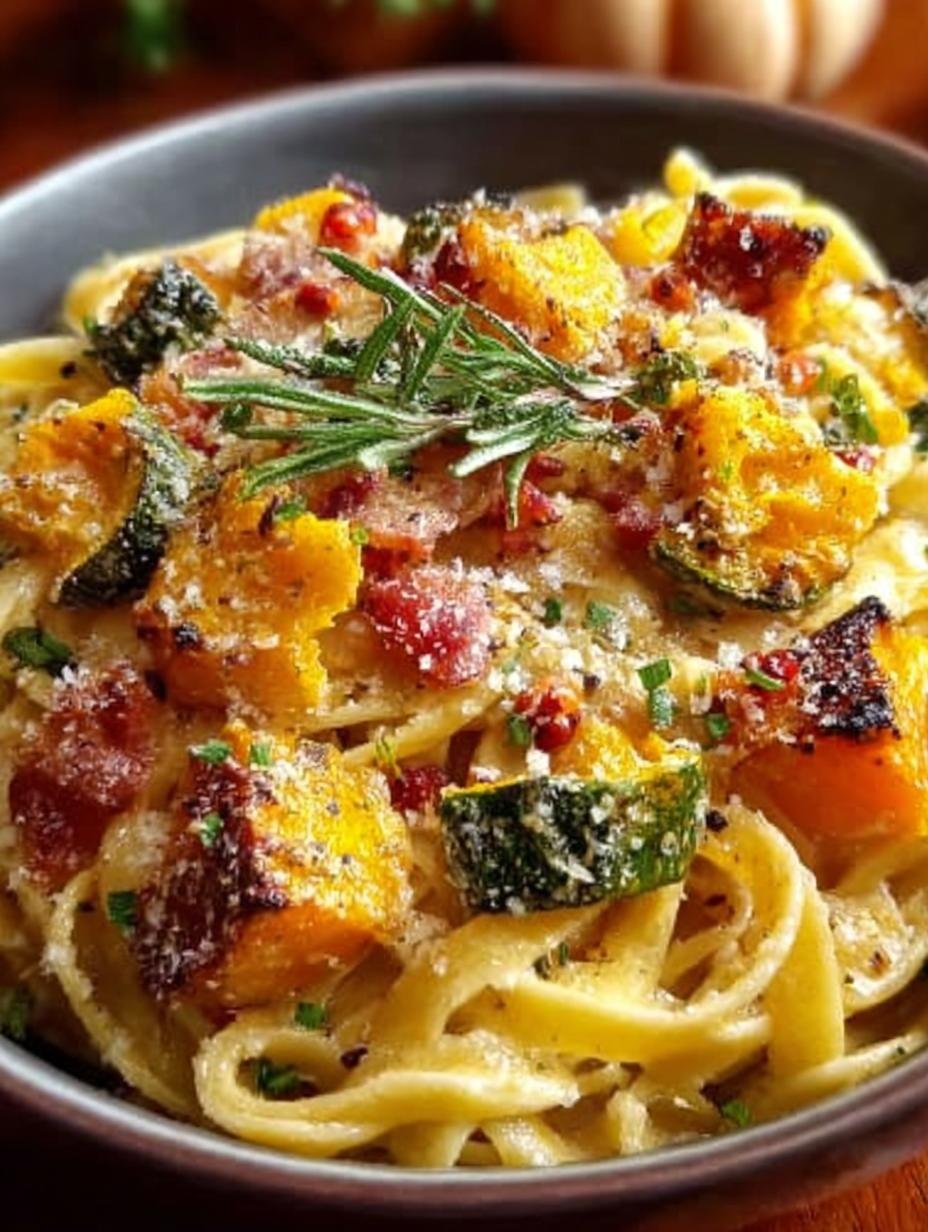 Autumn Sausage Pasta Squash
