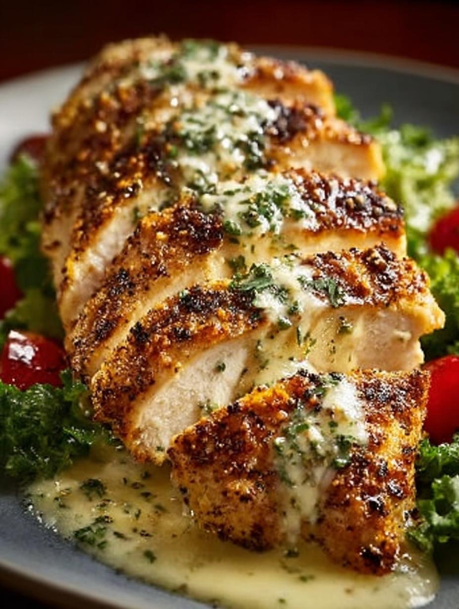 Baked Caesar Chicken with