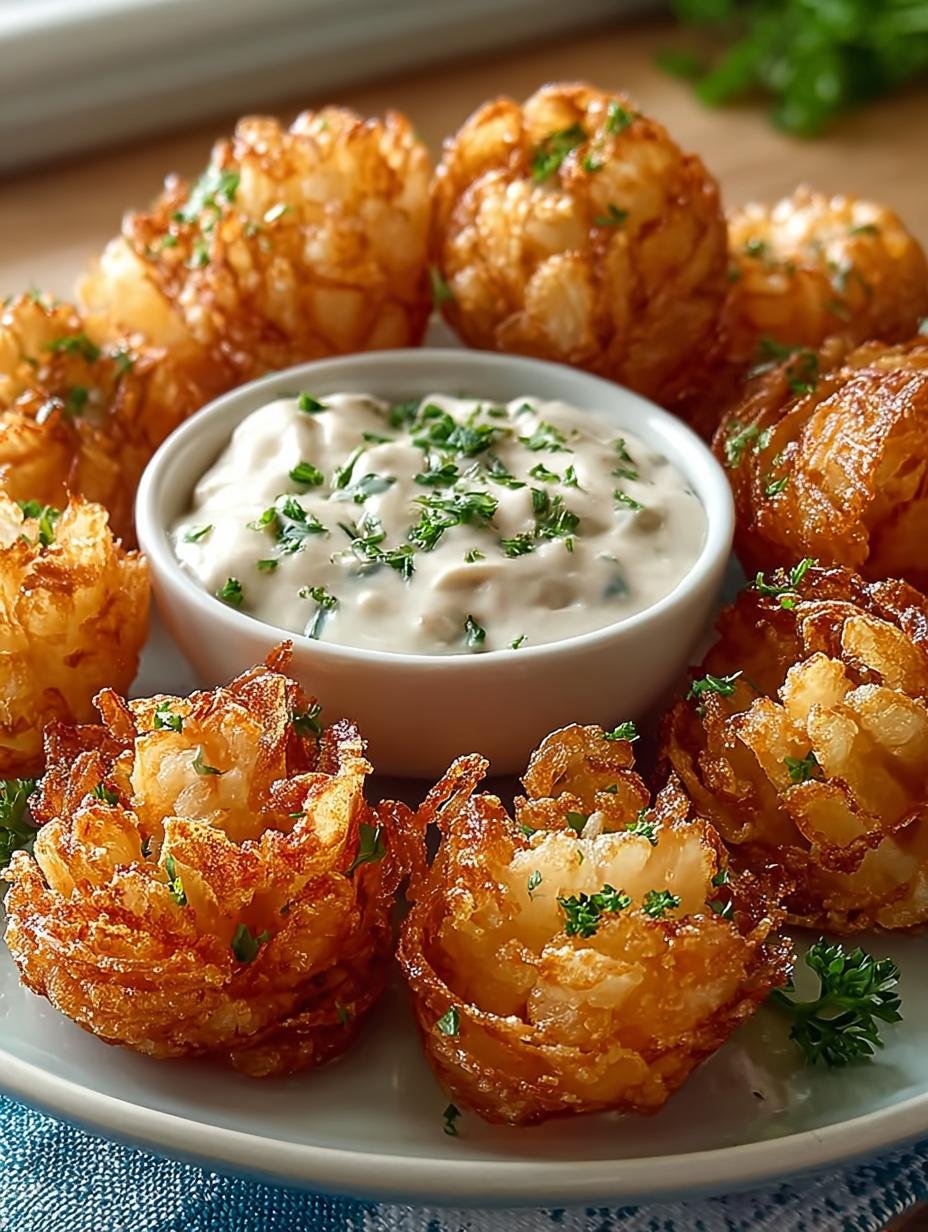 Bite Sized Blooming Onions: Crispy Gourmet Delight - Bite Sized Blooming Onions - main visual representation