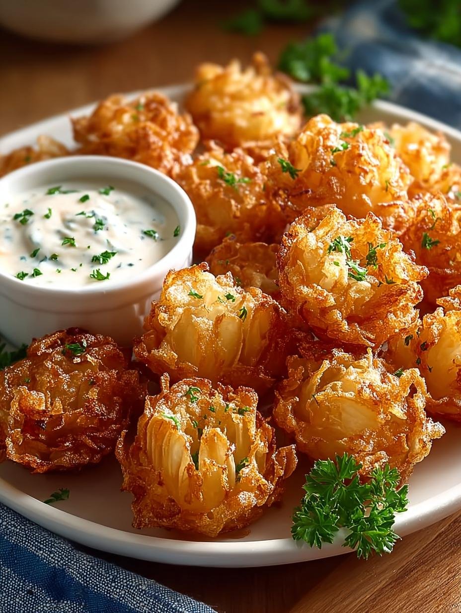 Bite Sized Blooming Onions: Crispy Gourmet Delight - Bite Sized Blooming Onions - additional detail