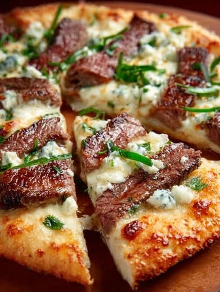 Blue Cheese Steak Pizza: The Ultimate Flavor Explosion 2 Blue Cheese Steak Pizza: The Ultimate Flavor Explosion - Blue Cheese Steak Pizza - additional detail