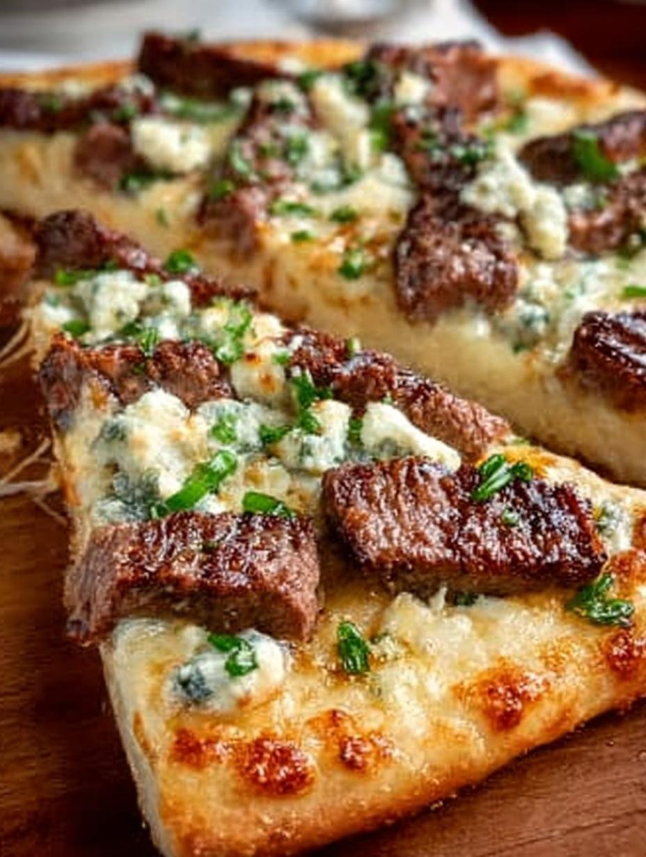Blue Cheese Steak Pizza