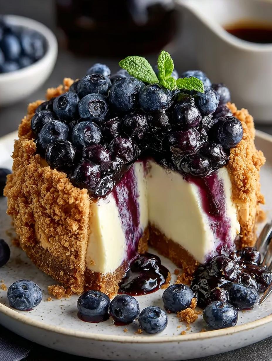 Blueberry Crumble Cheesecake