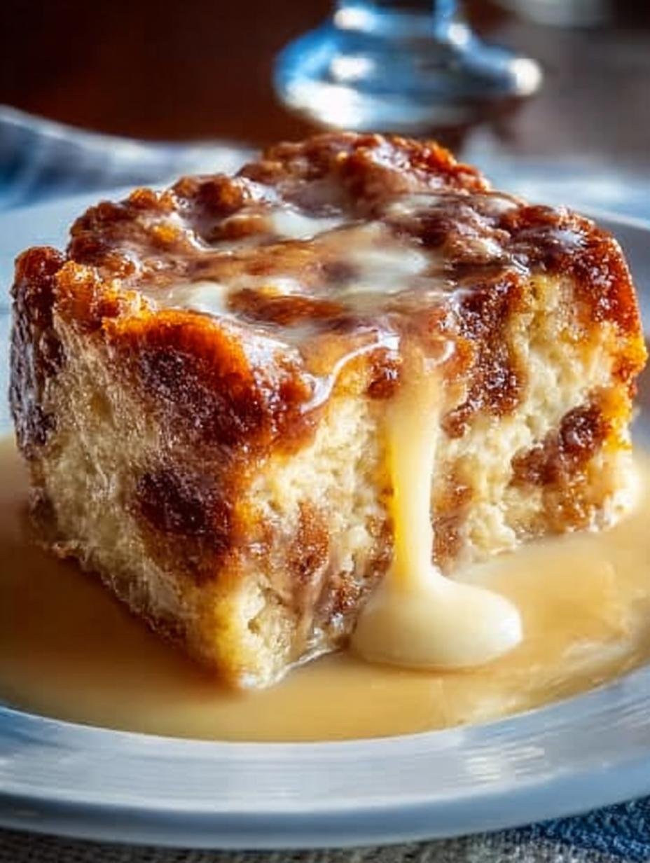Delicious Bread Pudding with Rum: A Comforting Dessert 2 Delicious Bread Pudding with Rum: A Comforting Dessert - Bread Pudding with Rum - additional detail