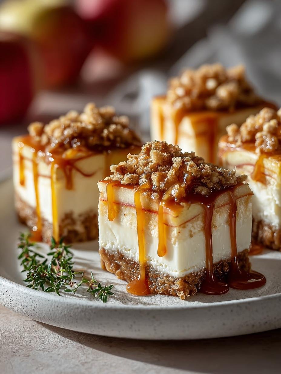 Delicious Caramel Apple Cheesecake Bars for Fall 1 Delicious Caramel Apple Cheesecake Bars for Fall - Caramel Apple Cheesecake Bars - main visual representation