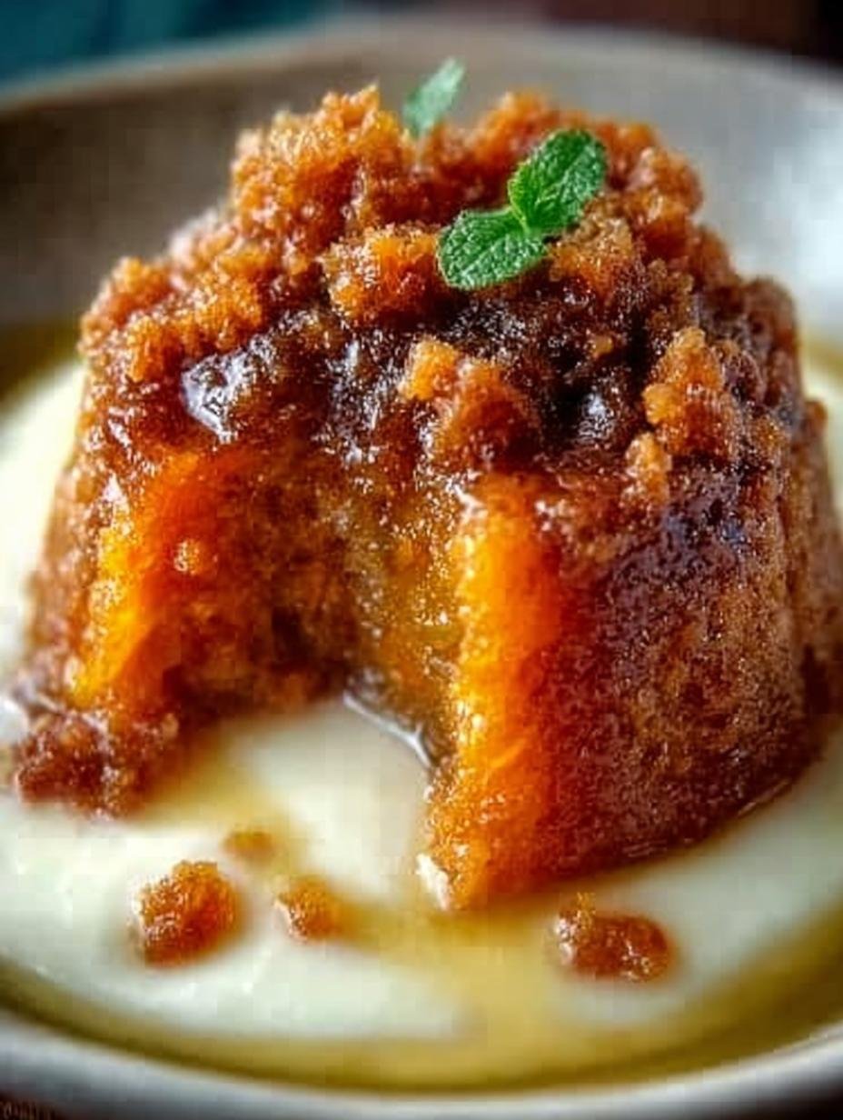 Carrot Pudding with Brown