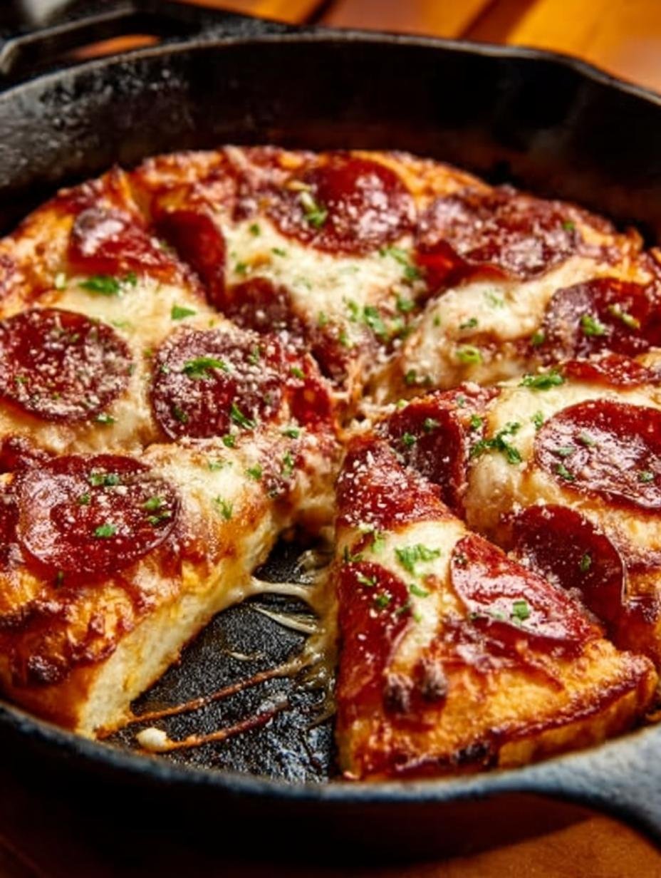 Cast Iron Skillet Pizza: 5 Simple Steps to Perfection 1 Cast Iron Skillet Pizza: 5 Simple Steps to Perfection - Cast Iron Skillet Pizza - main visual representation