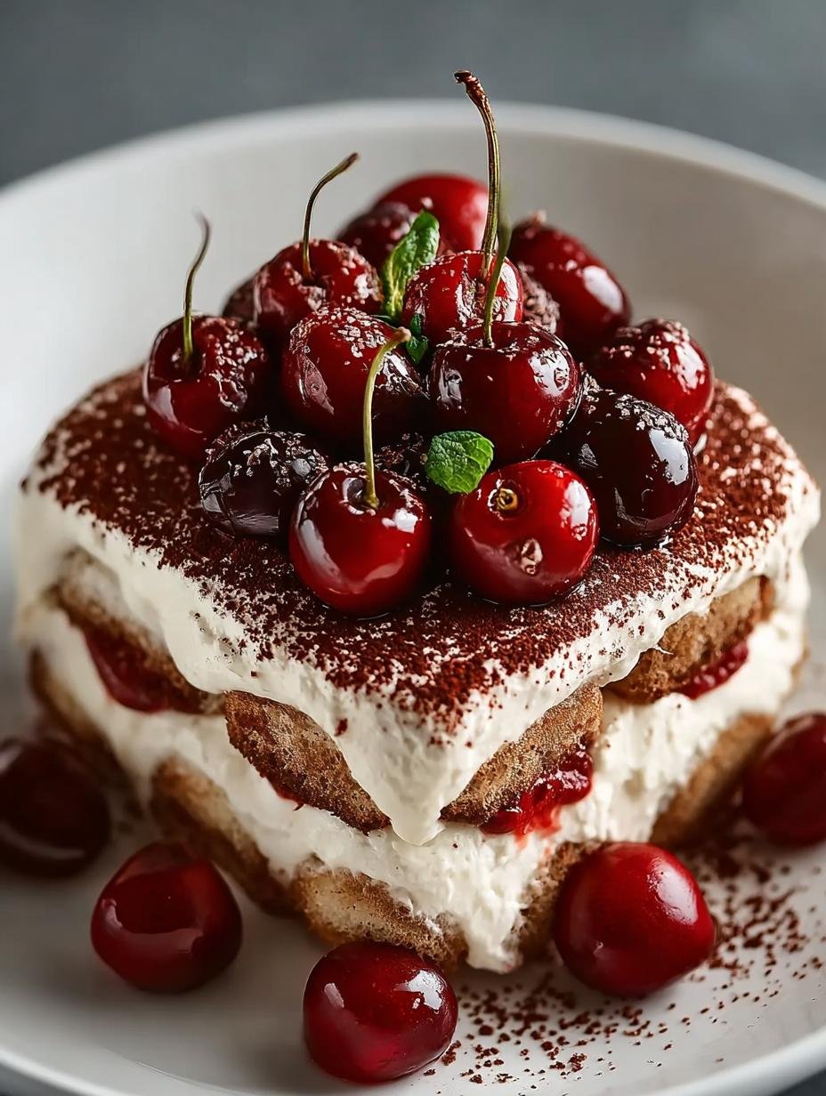 Cherry Amaretto Extract Tiramisu: 5 Layers of Delight 2 Cherry Amaretto Extract Tiramisu: 5 Layers of Delight - Cherry Amaretto Extract Tiramisu - additional detail