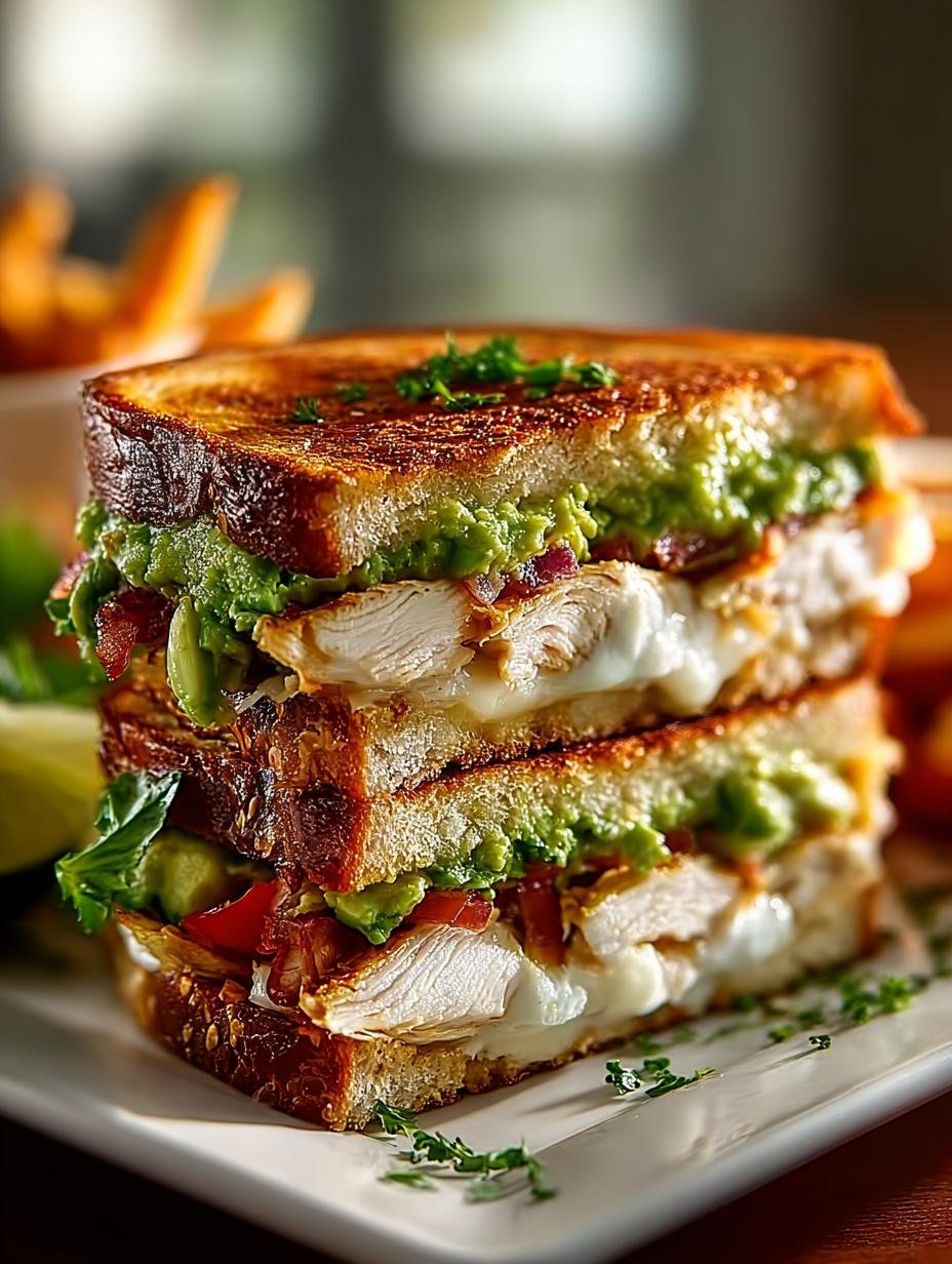 Chicken Avocado Melt Sandwich