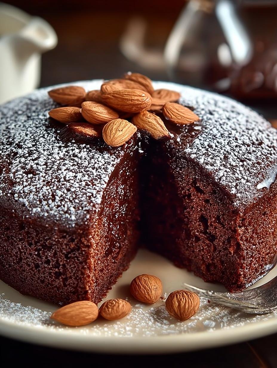 Ultra Moist Chocolate Almond Yogurt Cake Recipe 1 Ultra Moist Chocolate Almond Yogurt Cake Recipe - Chocolate Almond Yogurt Cake - main visual representation