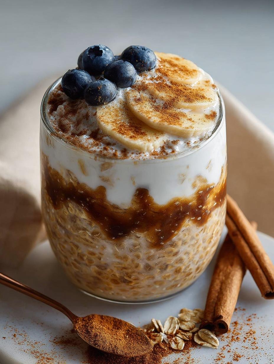 Cinnamon Roll Overnight Oats