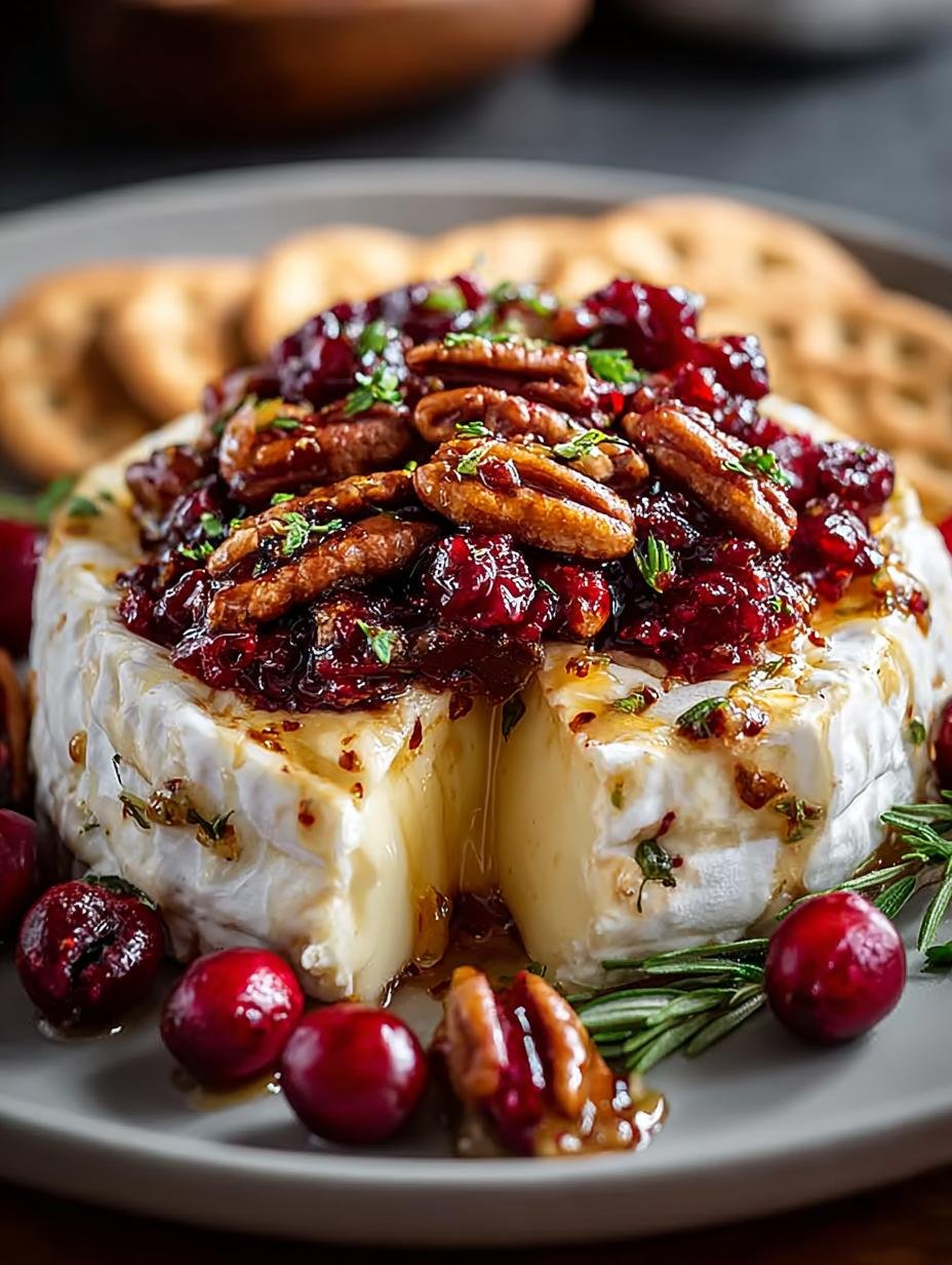 Cranberry Pecan Baked Brie