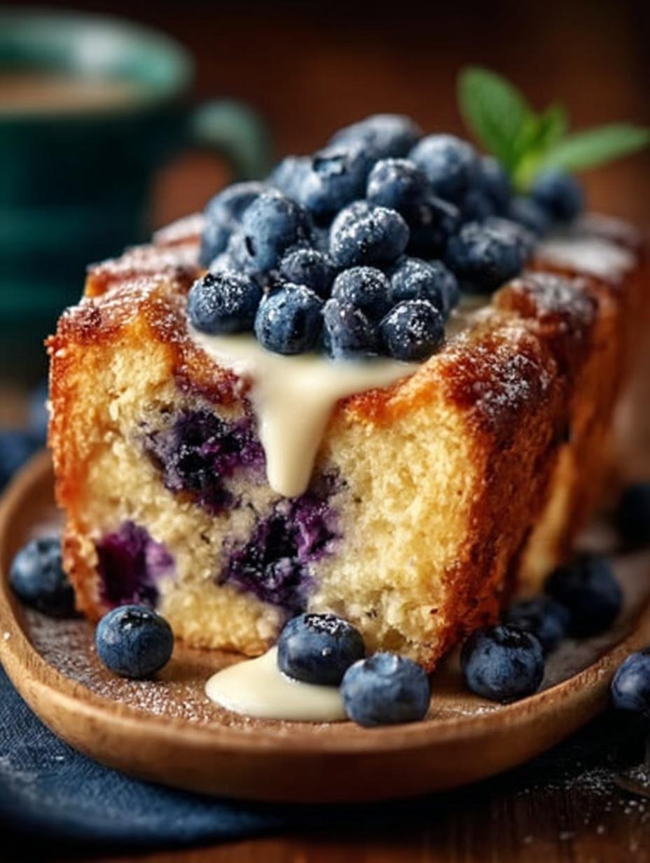 Creamy Blueberry Layered Bread: 12 Indulgent Servings 1 Creamy Blueberry Layered Bread: 12 Indulgent Servings - Creamy Blueberry Layered Bread - main visual representation