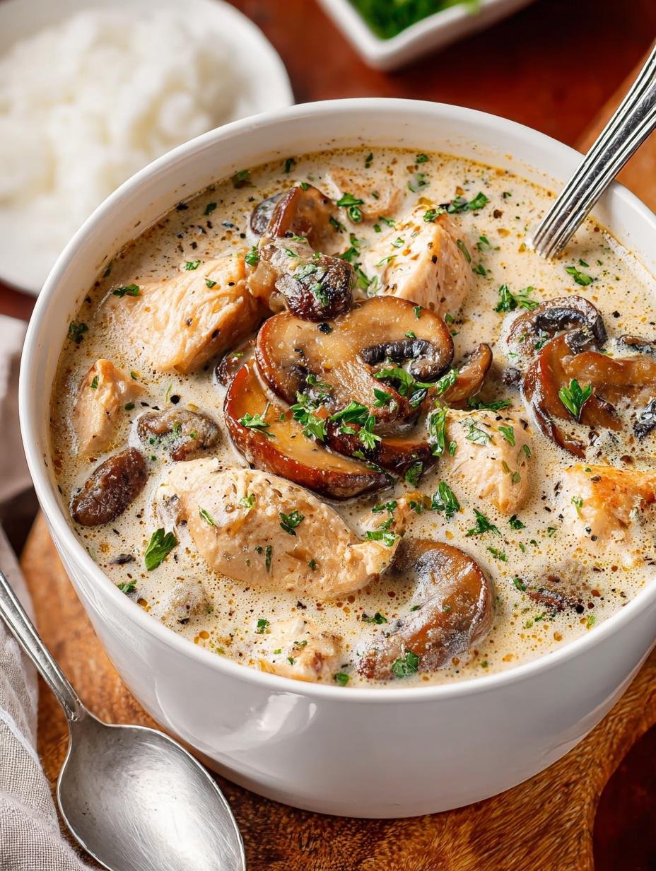 Creamy Chicken Mushroom Soup: 10 Comforting Secrets 1 Creamy Chicken Mushroom Soup: 10 Comforting Secrets - Creamy Chicken Mushroom Soup - main visual representation