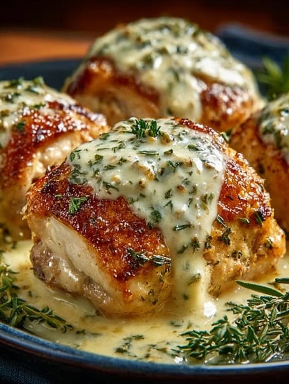 Creamy Herb Baked Chicken