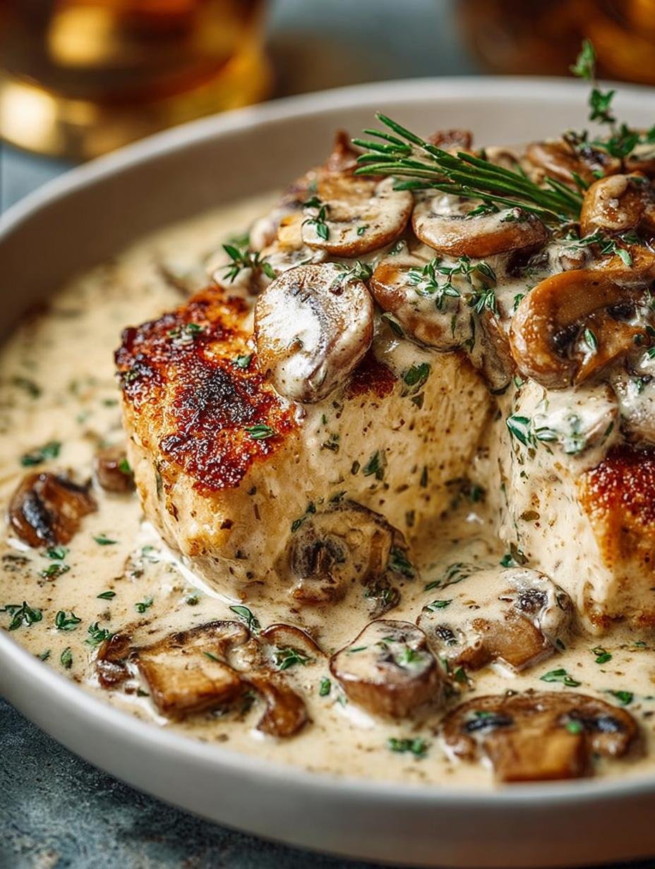Delicious Creamy Mushroom Chicken Recipe for Comfort 2 Delicious Creamy Mushroom Chicken Recipe for Comfort - Creamy Mushroom Chicken - additional detail