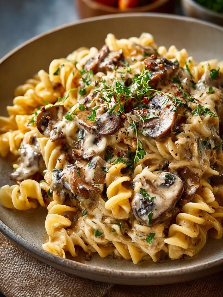 Creamy Vegan Mushroom Stroganoff