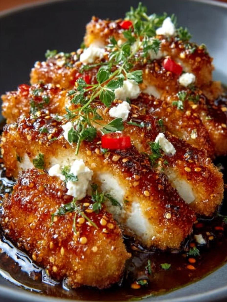 Crispy Feta Chicken with