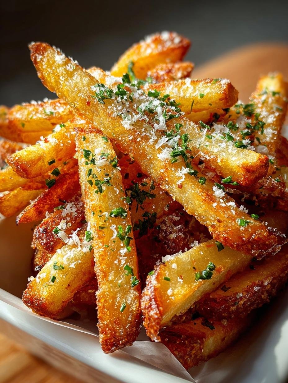 Crispy Garlic Parmesan Fries: The Ultimate Snack Delight - Crispy Garlic Parmesan Fries - main visual representation