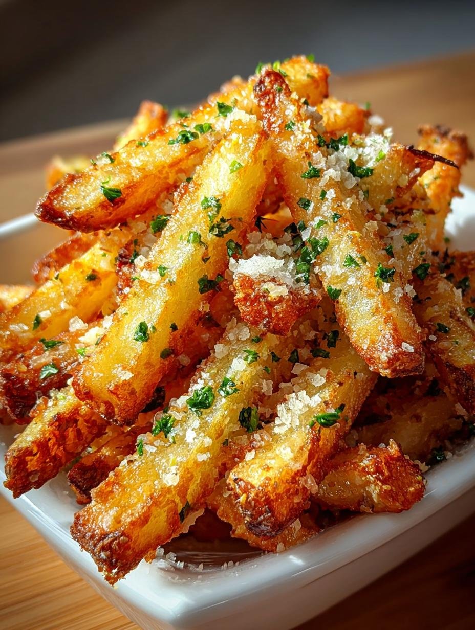 Crispy Garlic Parmesan Fries: The Ultimate Snack Delight - Crispy Garlic Parmesan Fries - additional detail