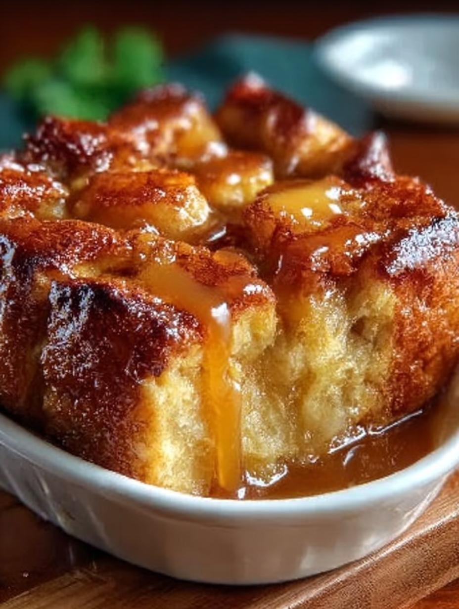 Croissant Bread Pudding with