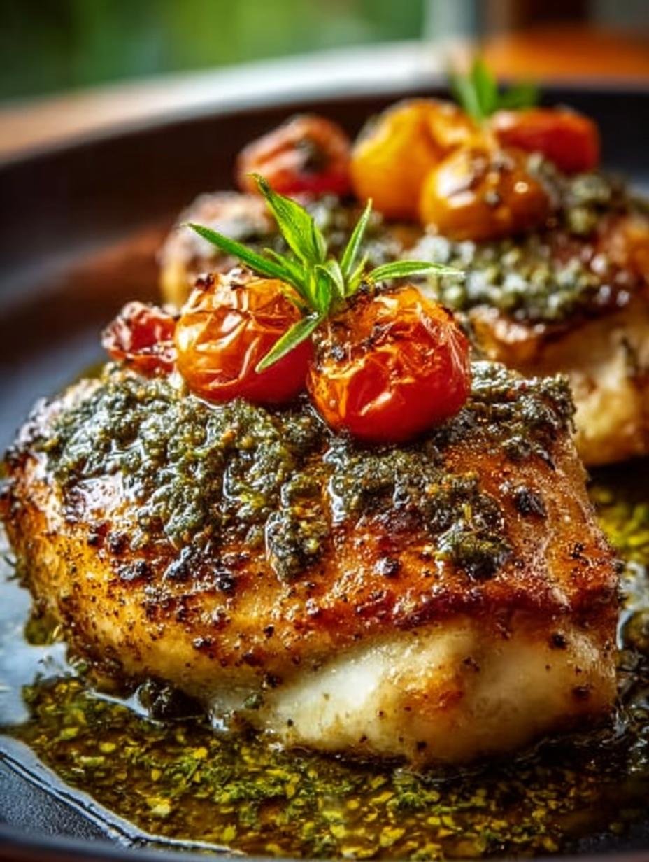 Crunchy Pesto Chicken Thighs: 5 Secrets to Perfection - Crunchy Pesto Chicken Thighs - main visual representation