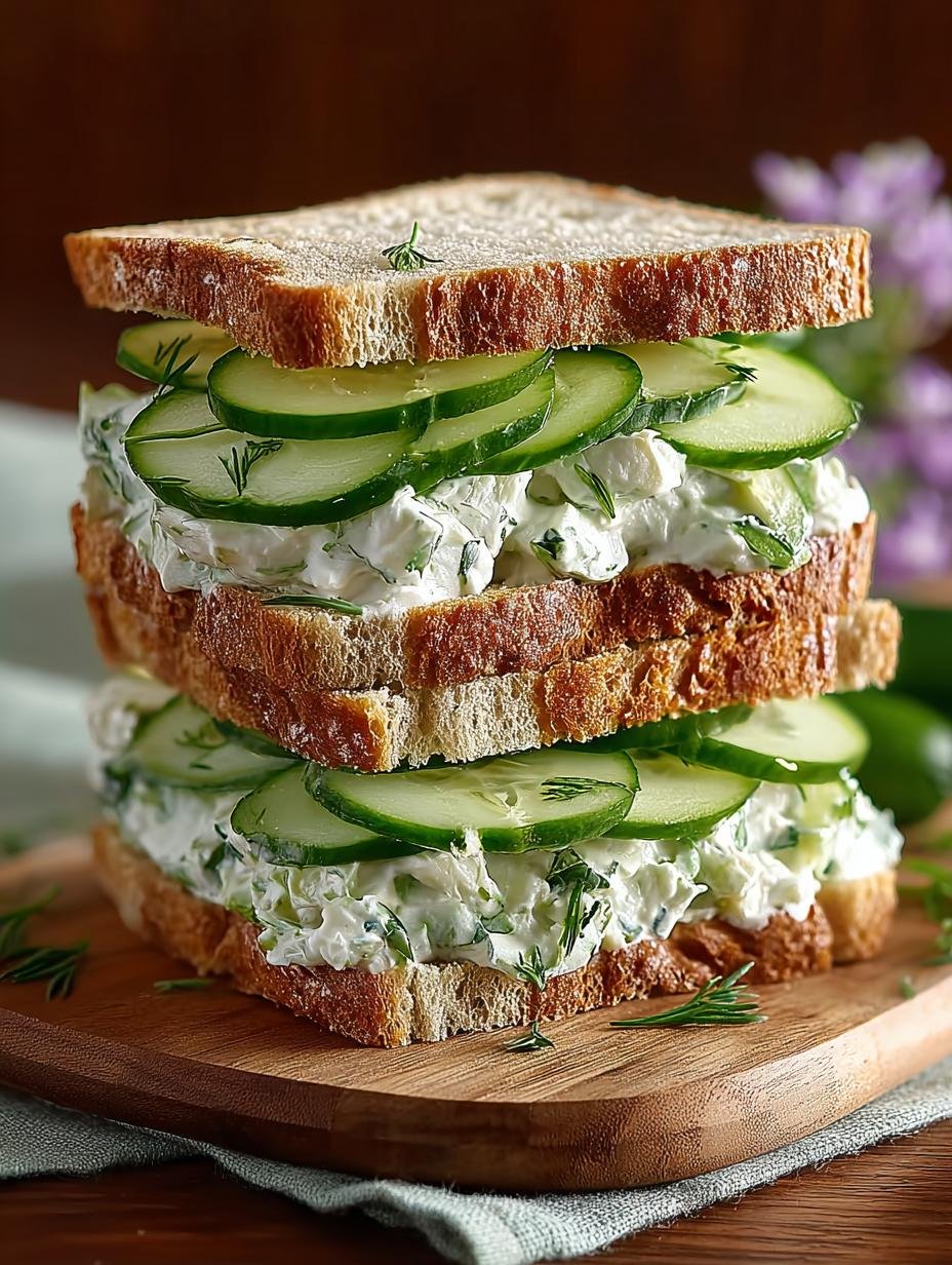 Cucumber Salad Sandwiches