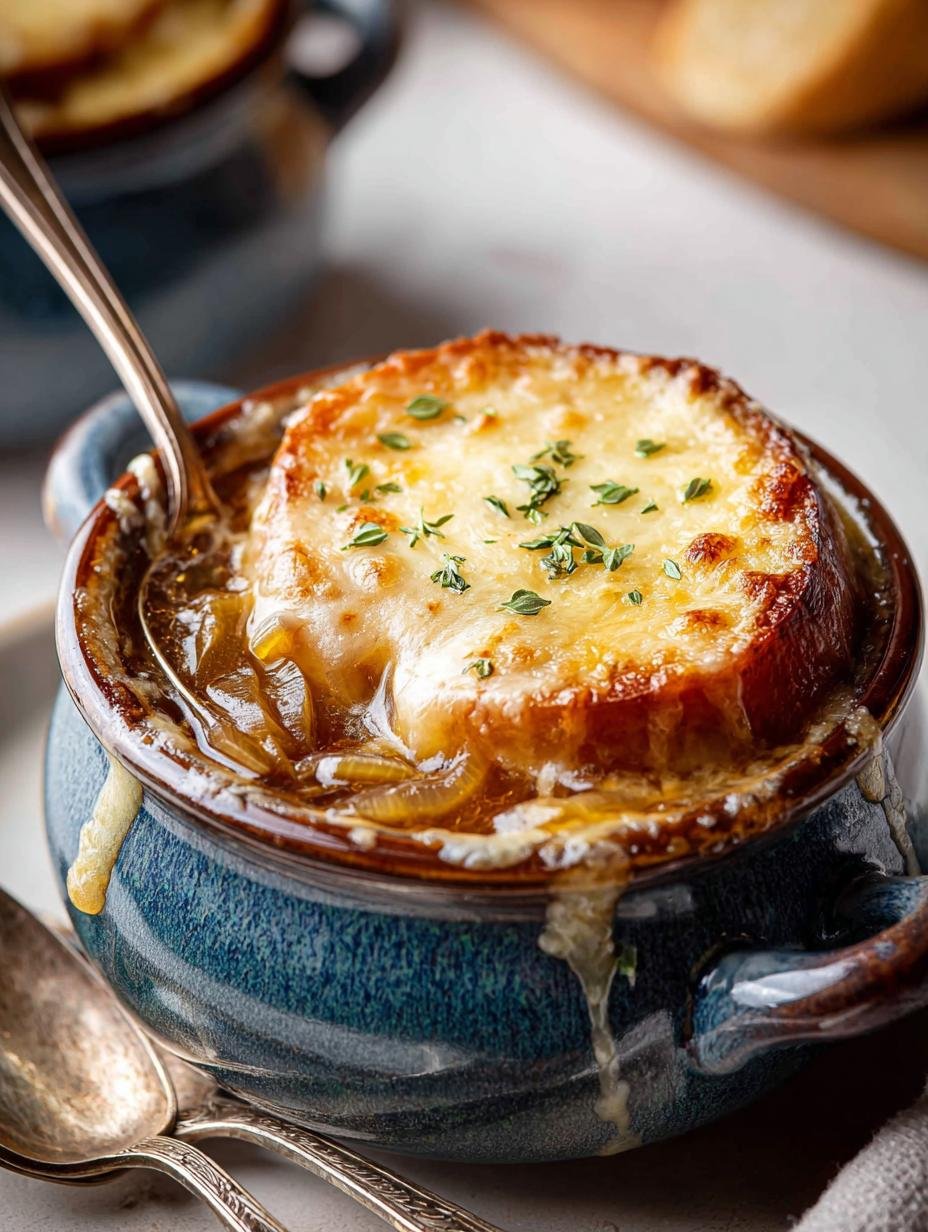 Dinner For Two French: An Elegant Onion Soup Recipe 2 Dinner For Two French: An Elegant Onion Soup Recipe - Dinner For Two French - additional detail