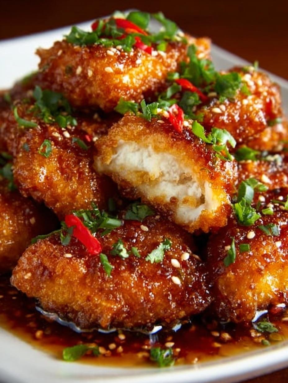 Double Crunch Honey Garlic Chicken: The Ultimate Recipe - Double Crunch Honey Garlic - additional detail