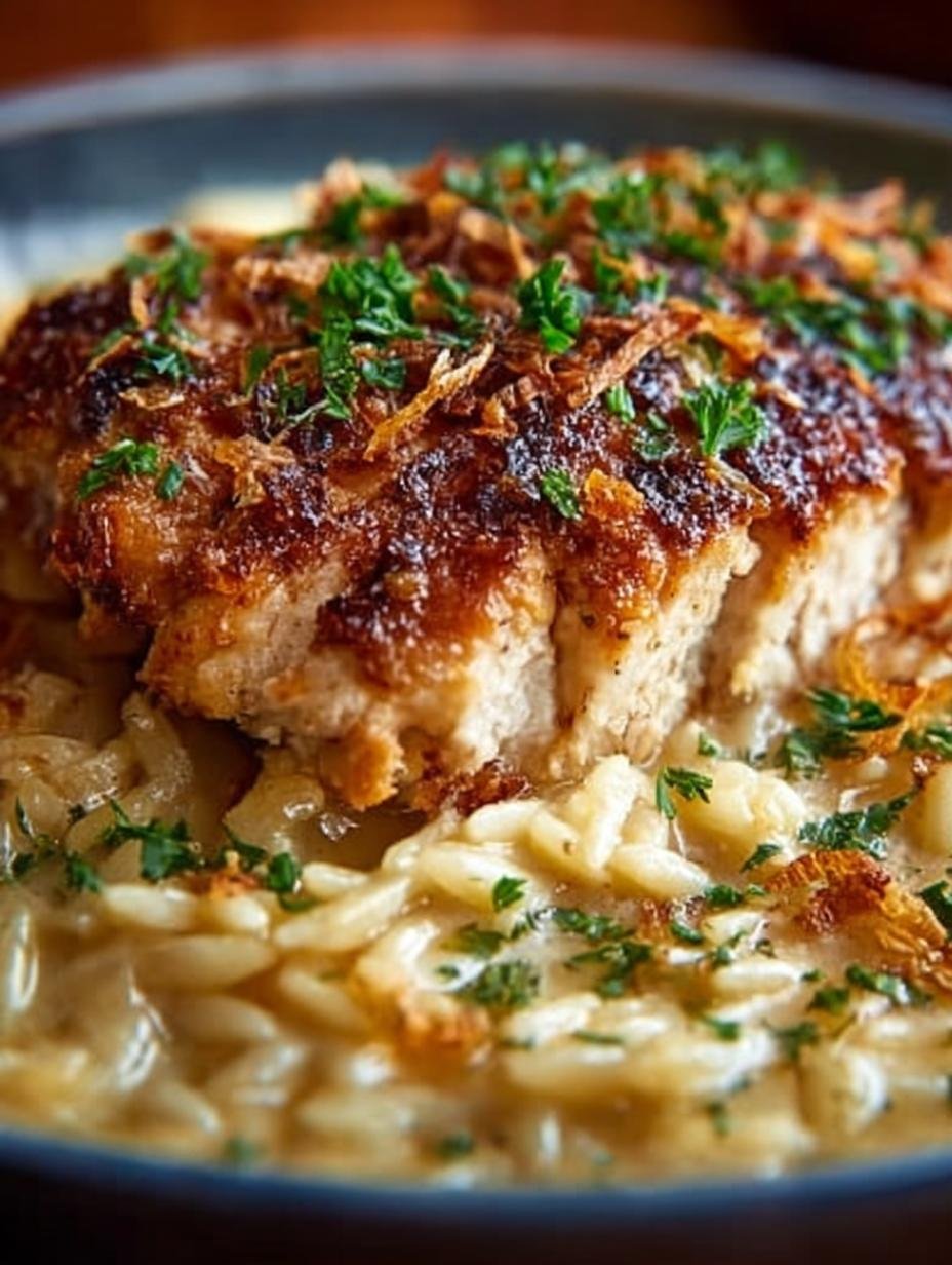 French Onion Chicken Orzo: 6 Comforting Steps to Savor 2 French Onion Chicken Orzo: 6 Comforting Steps to Savor - French Onion Chicken Orzo - additional detail
