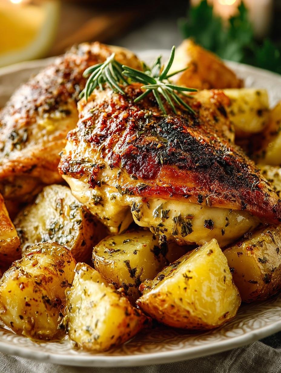 Delicious Greek Lemon Chicken Potatoes Roast Recipe 2 Delicious Greek Lemon Chicken Potatoes Roast Recipe - Greek Lemon Chicken Potatoes - additional detail