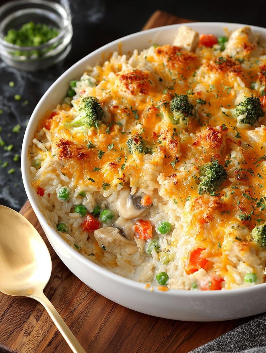 Homestyle Chicken Rice Casserole