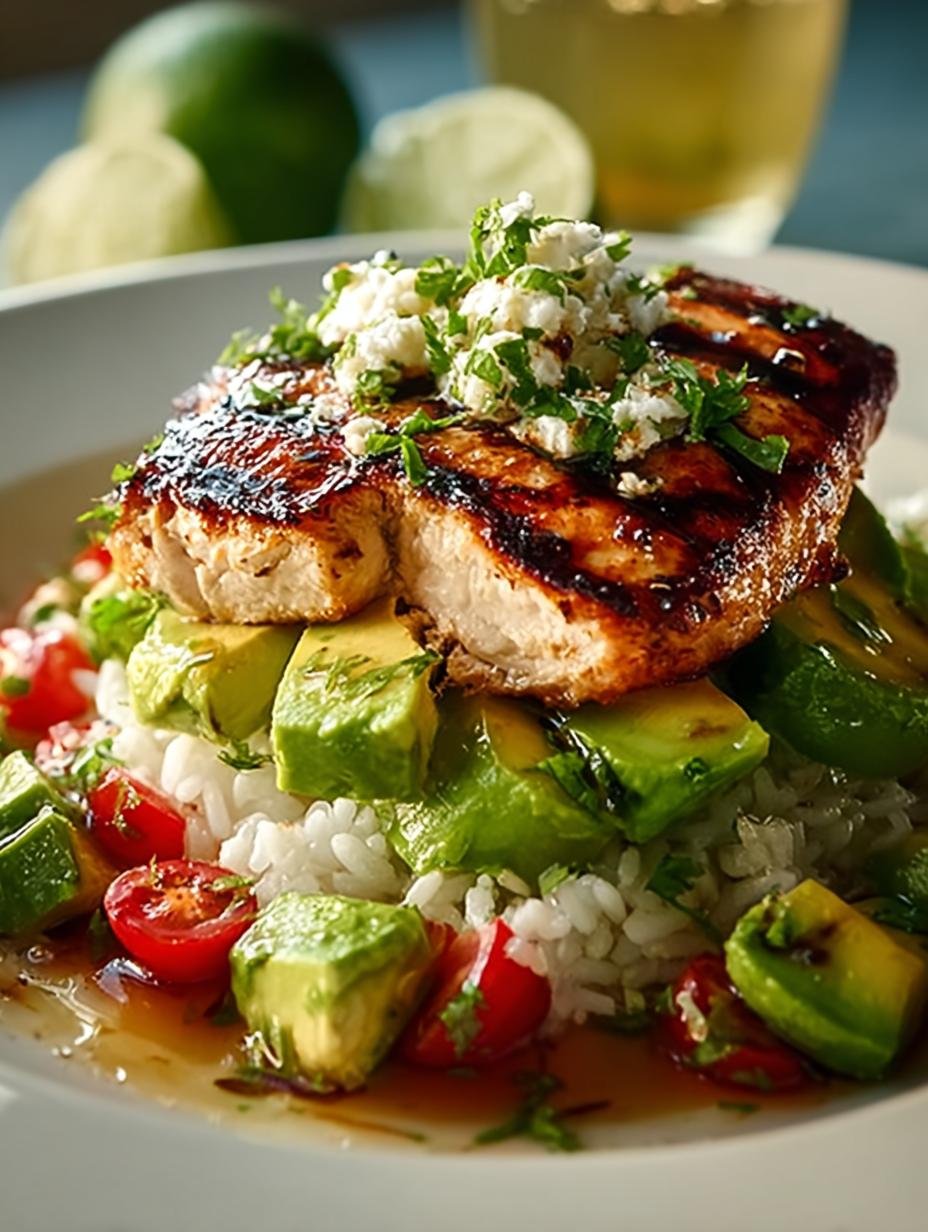 Honey Lime Chicken Avocado Rice Stack: 5 Flavorful Layers - Honey Lime Chicken Avocado - additional detail