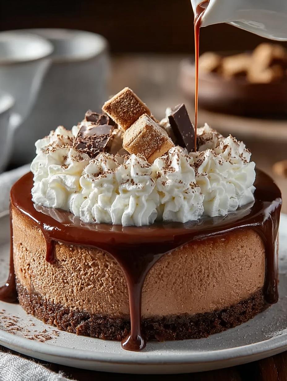 Hot Cocoa Cheesecake with