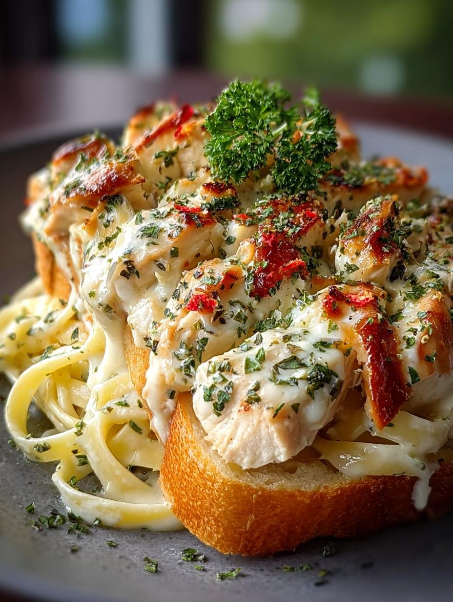 Irresistible Chicken Alfredo Garlic: A Comforting Delight - Irresistible Chicken Alfredo Garlic - main visual representation