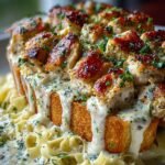Irresistible Chicken Alfredo with Garlic Bread Delight 3 Irresistible Chicken Alfredo with