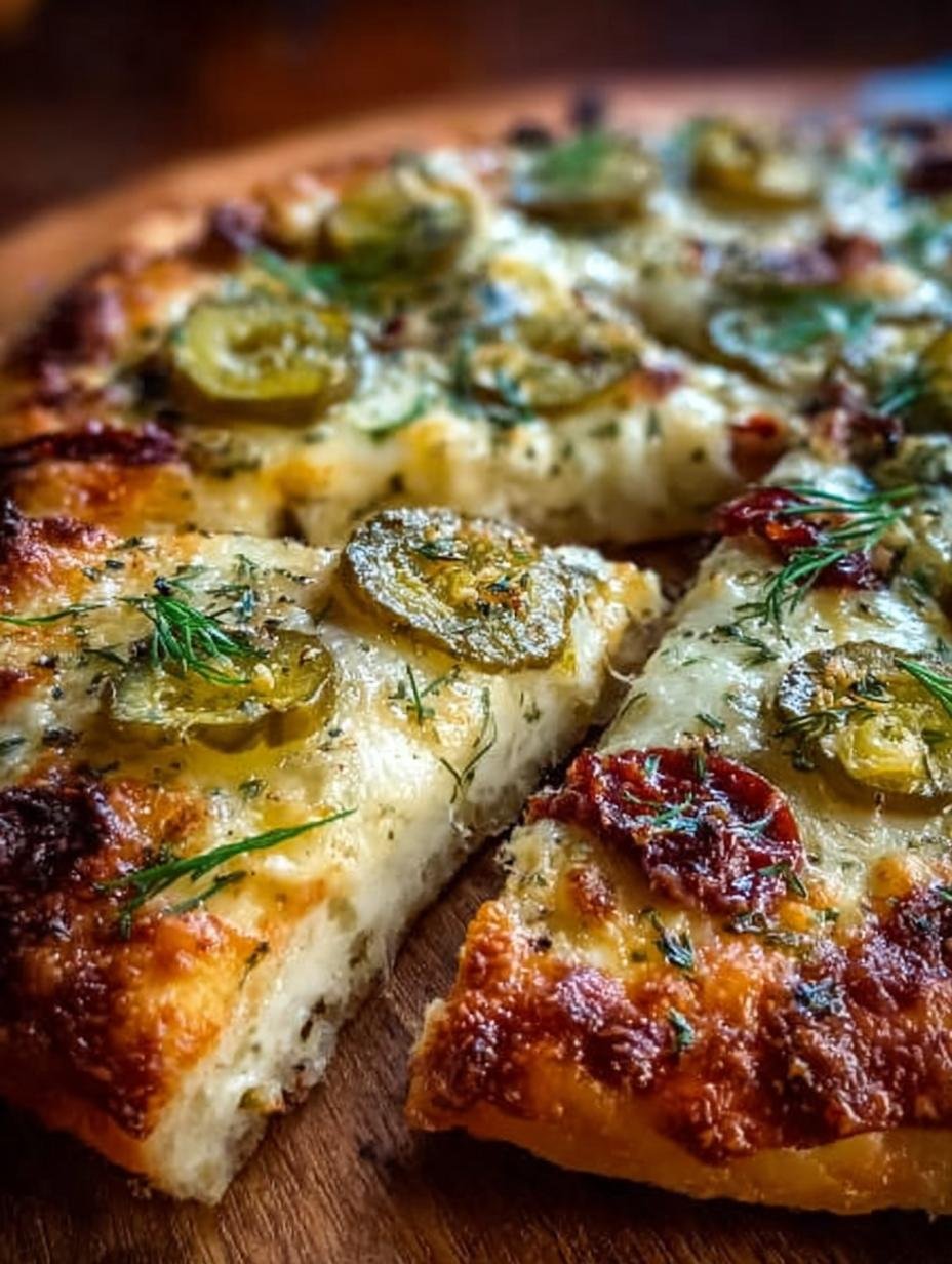 Irresistible Dill Pickle Pizza