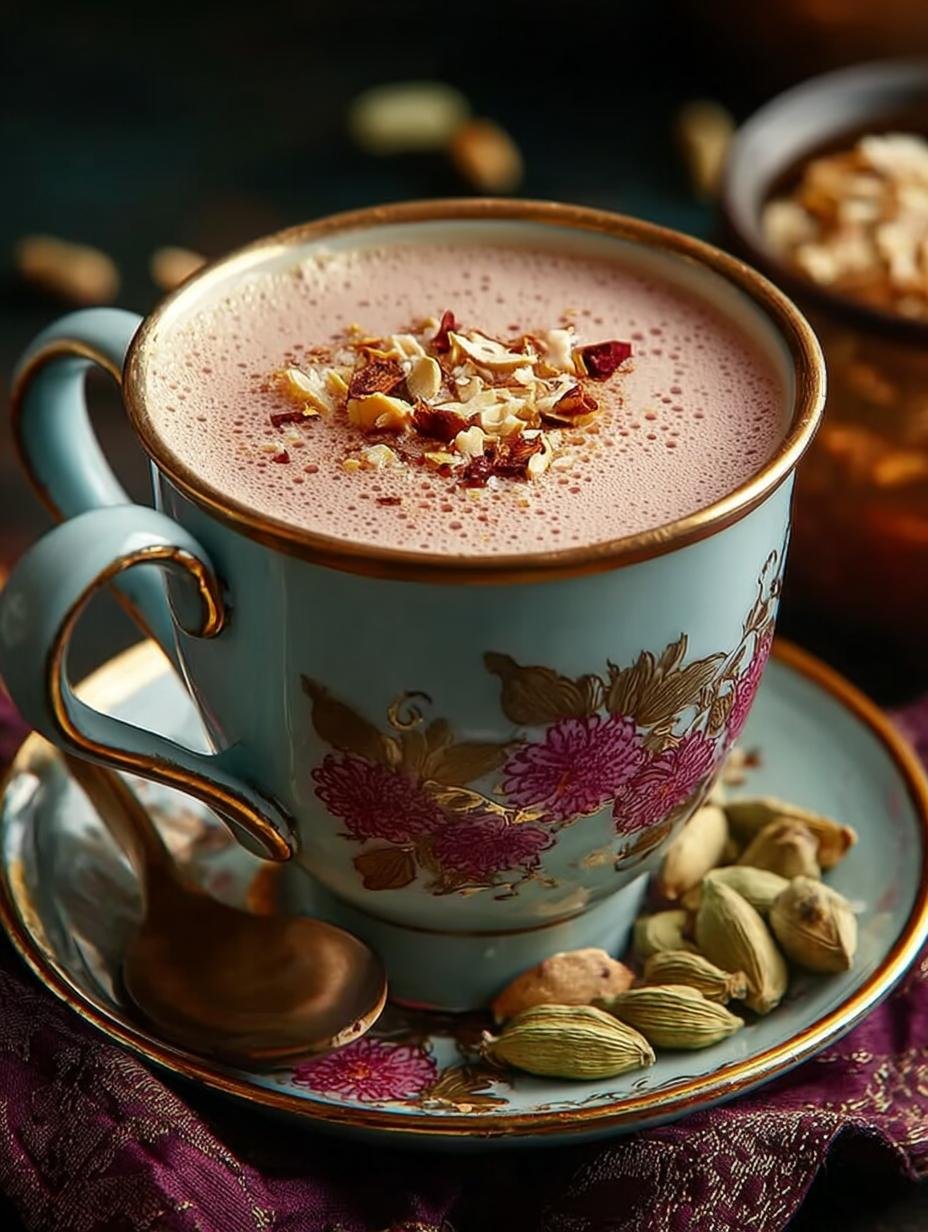 Kashmiri Pink Chai: 7 Secrets to Perfecting This Delightful Drink - Kashmiri Pink Chai - additional detail