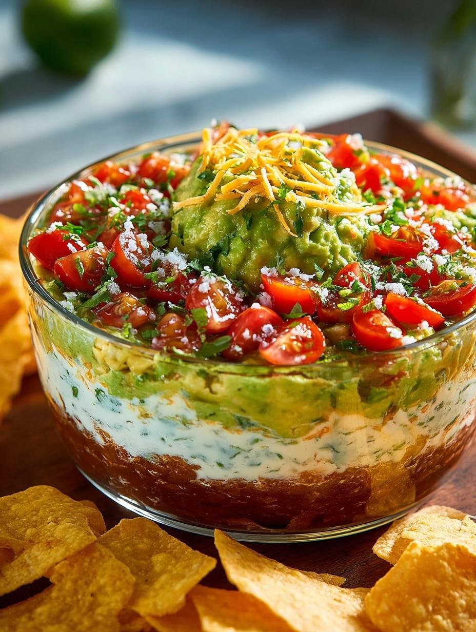 Layer Dip with Guacamole: 7 Layers of Flavorful Delight - Layer Dip with Guacamole - additional detail