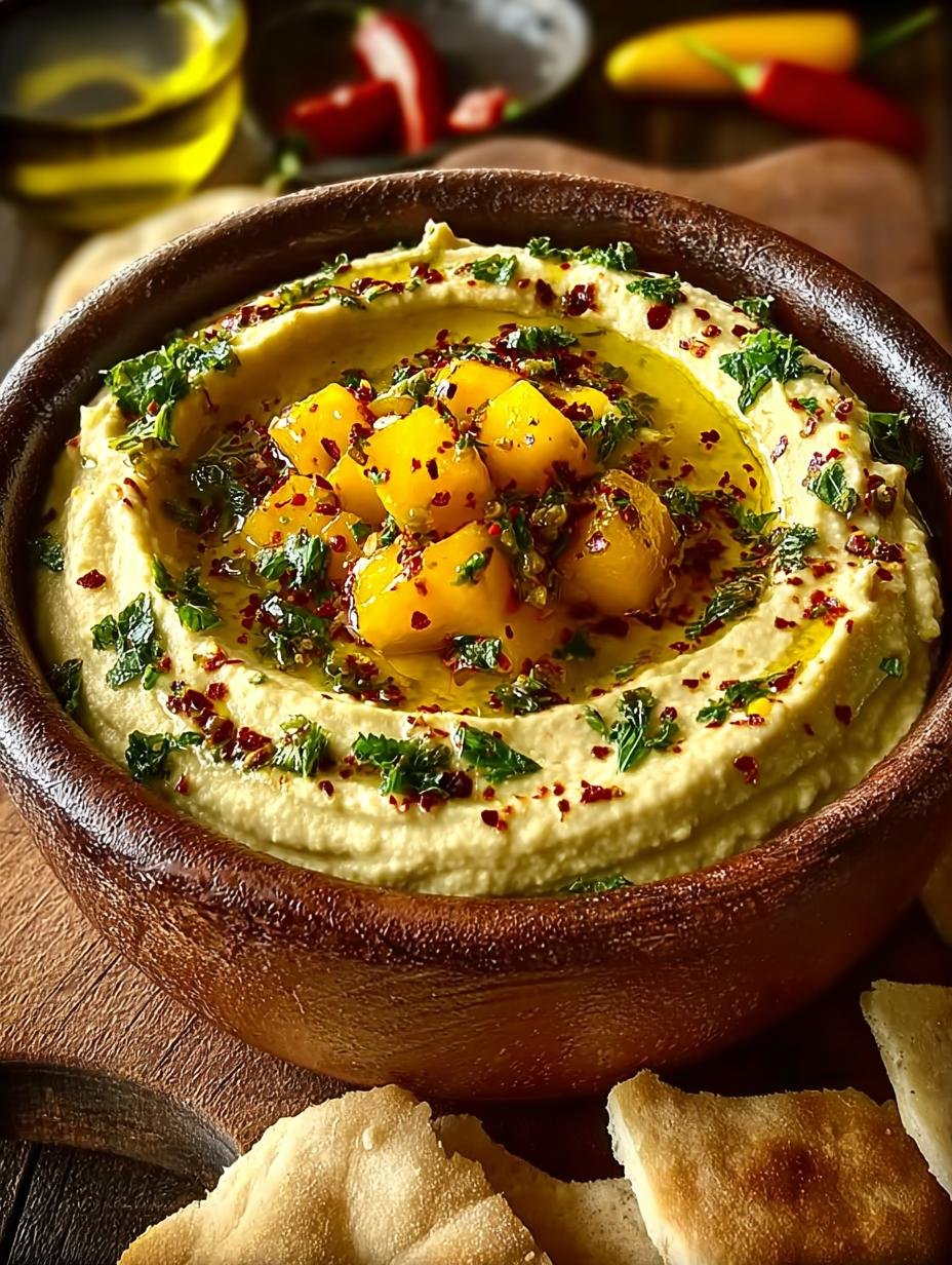 Mango Jalapeno Hummus