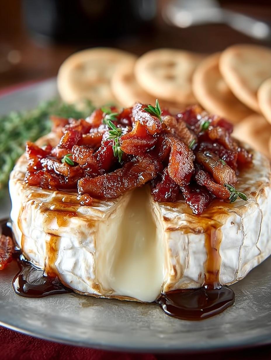 Maple Bacon Brie Cheese: 5 Irresistible Serving Ideas 2 Maple Bacon Brie Cheese: 5 Irresistible Serving Ideas - Maple Bacon Brie Cheese - additional detail
