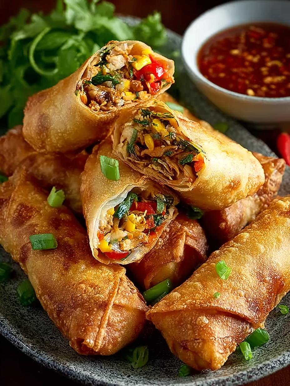 Crispy Mexican Chicken Egg Rolls Everyone Will Love - Mexican Chicken Egg Rolls - main visual representation